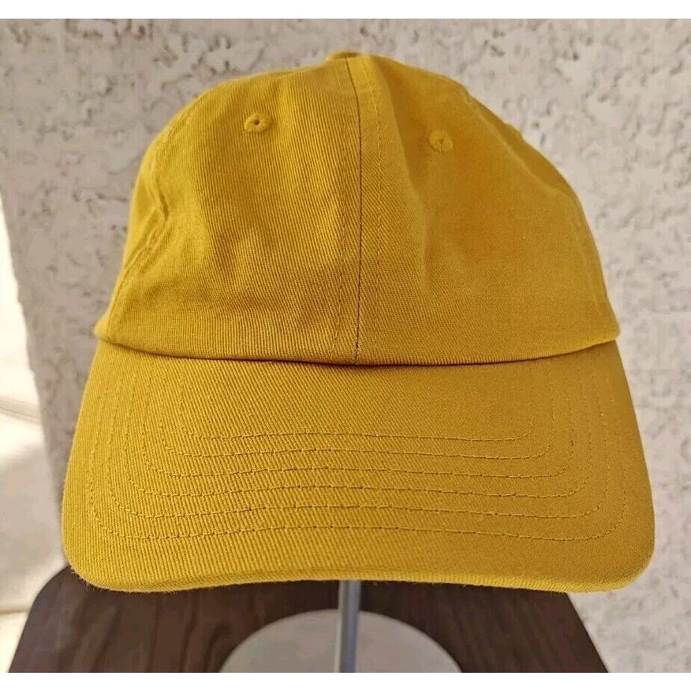 GIGI‎ PIP Lemonly Cotton Twill Ball Cap Lemon Mustard Baseball Hat Adjustable